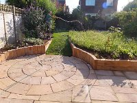 Ron watering the meadow.